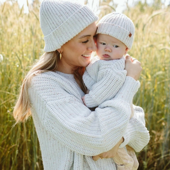 Goumi Accessories - Organic Knit Beanie Hat Cream Goumi  NWT